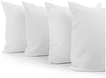 GB TEXTILE 4 Pack Deluxe Super Bounce Back Pillows - 2 Bedding Set - 2 Pairs plain pillows