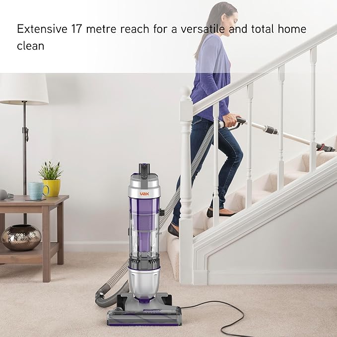 Stretch Pet Max Vacuum Cleaner | Pet-Specific Cleaning Tool | 17m Extended Reach | Consistent Suction Performance* | Lightweight Build - Model U85-AS-Pme, Purple