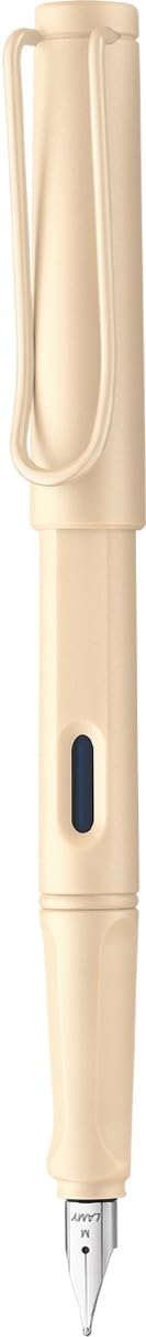 Lamy Safari Cosy Fountain Pen 020 Special Edition, Modern Fountain Pen in The Colour Cream with Ergonomic Grip and Timeless Design, Nib Strength F, Special Model, Nib F, Pack 1