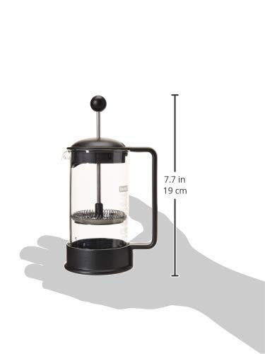 BODUM 1543-01US Brazil 3 Cup French Press Coffee Maker, Black, 0.35 l, 12 oz Single 0.35 L (12 oz)