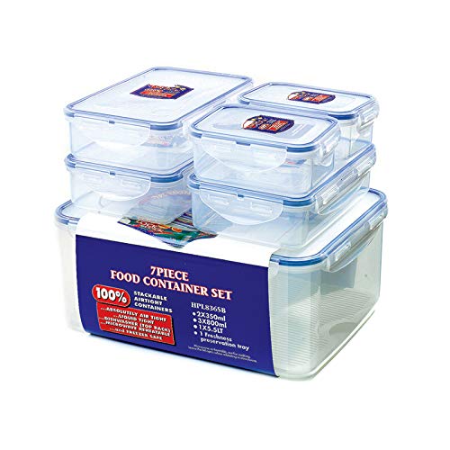 6pce container set - Rectangular 5.5lt with Freshness Tray/3 x 800ml/2 x 350ml 6pce Container Set - Rectangular 5.5lt With Freshness Tray/3 X 800ml/2 X 350ml 6 piece set