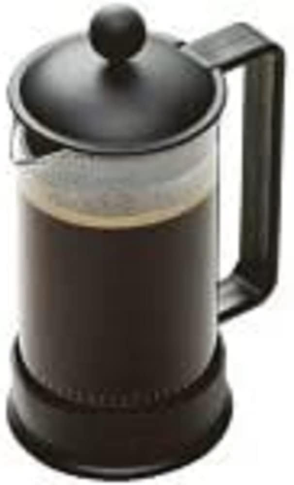 BODUM 1543-01US Brazil 3 Cup French Press Coffee Maker, Black, 0.35 l, 12 oz Single 0.35 L (12 oz)