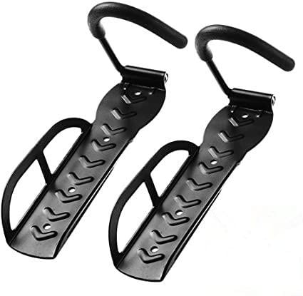 Bike Holders Home Garage Storage Rack Wall Mounted Hanger Hook 2 PCS Black