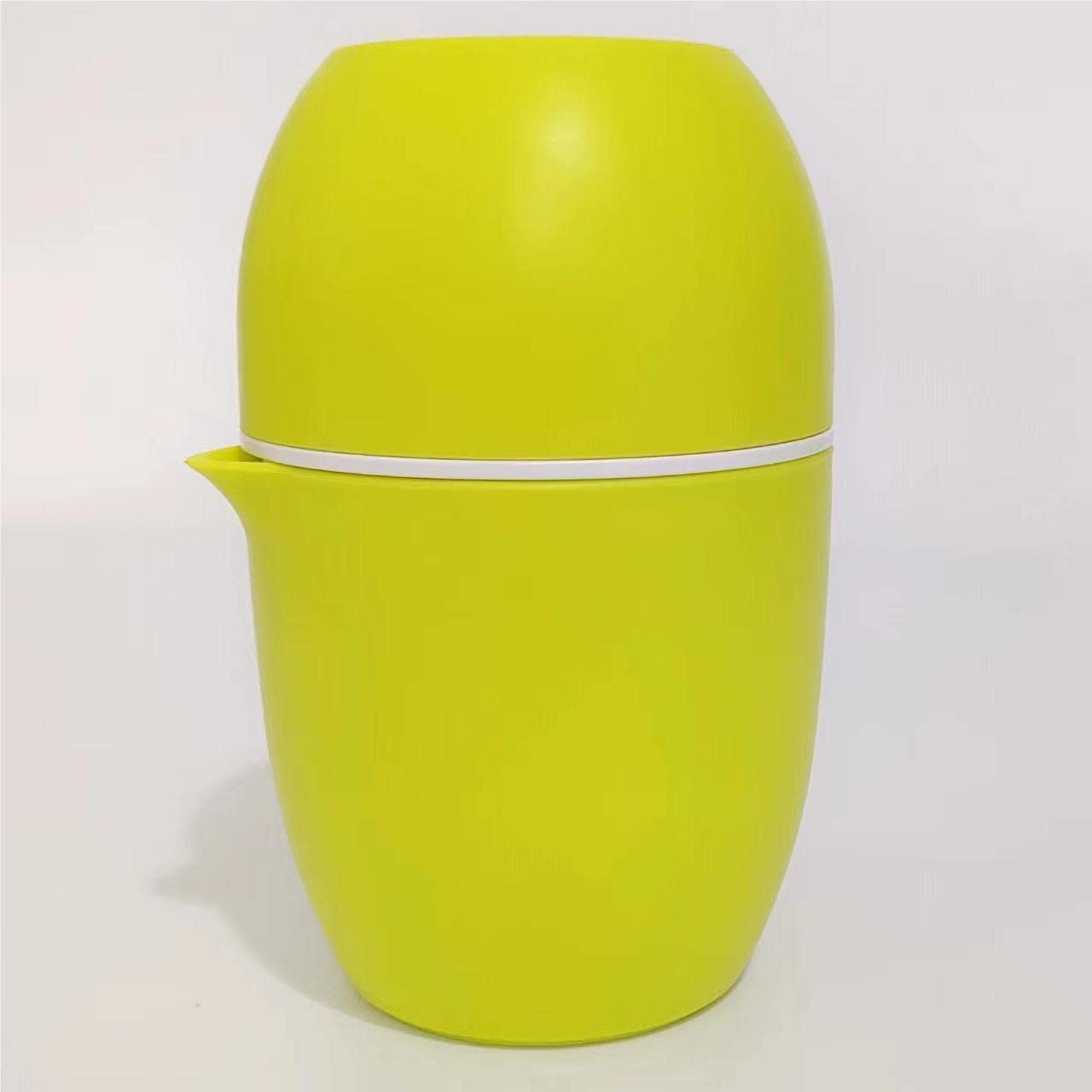 Lechin Lemon Squeezer with Unique Lemon Shape Design Citrus Juicer Manual Two Ways of Use for Different Fruits (Yellow) Yellow