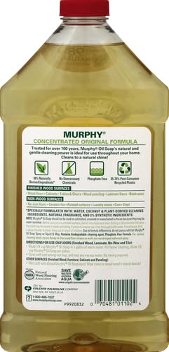 Murphy's Oil Soap Liquid Wood Cleaner, 32 Ounce 946.00 ml (Pack of 1)