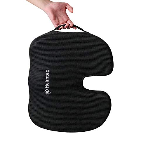 EDS Seat Cushion for Office Chair Memory Foam Coccyx Pain Relief Cushion Pillow for Back Support Non-Slip Seat Pad for Office Desk, Gamming Chair, Wheelchair, Car Seat, Sciatica, Tailbone Pain