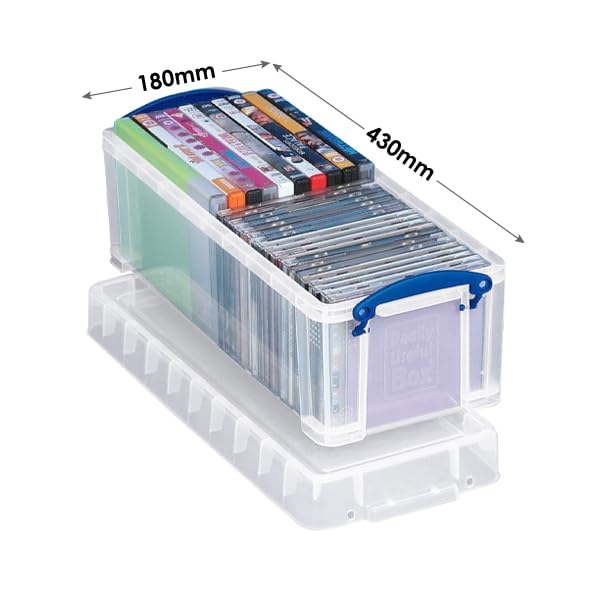 Really Useful Plastic Storage Box 6.5 Litre Clear