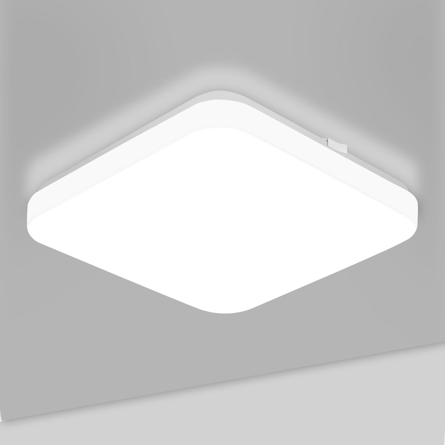 Lepro Ceiling Lights 24W, 2400lm Super Bright Square LED Ceiling Light, Daylight White 5000K, IP44 Waterproof Bathroom Light, for Office, Living Room, Bedroom, Kitchen, Hallway, Porch