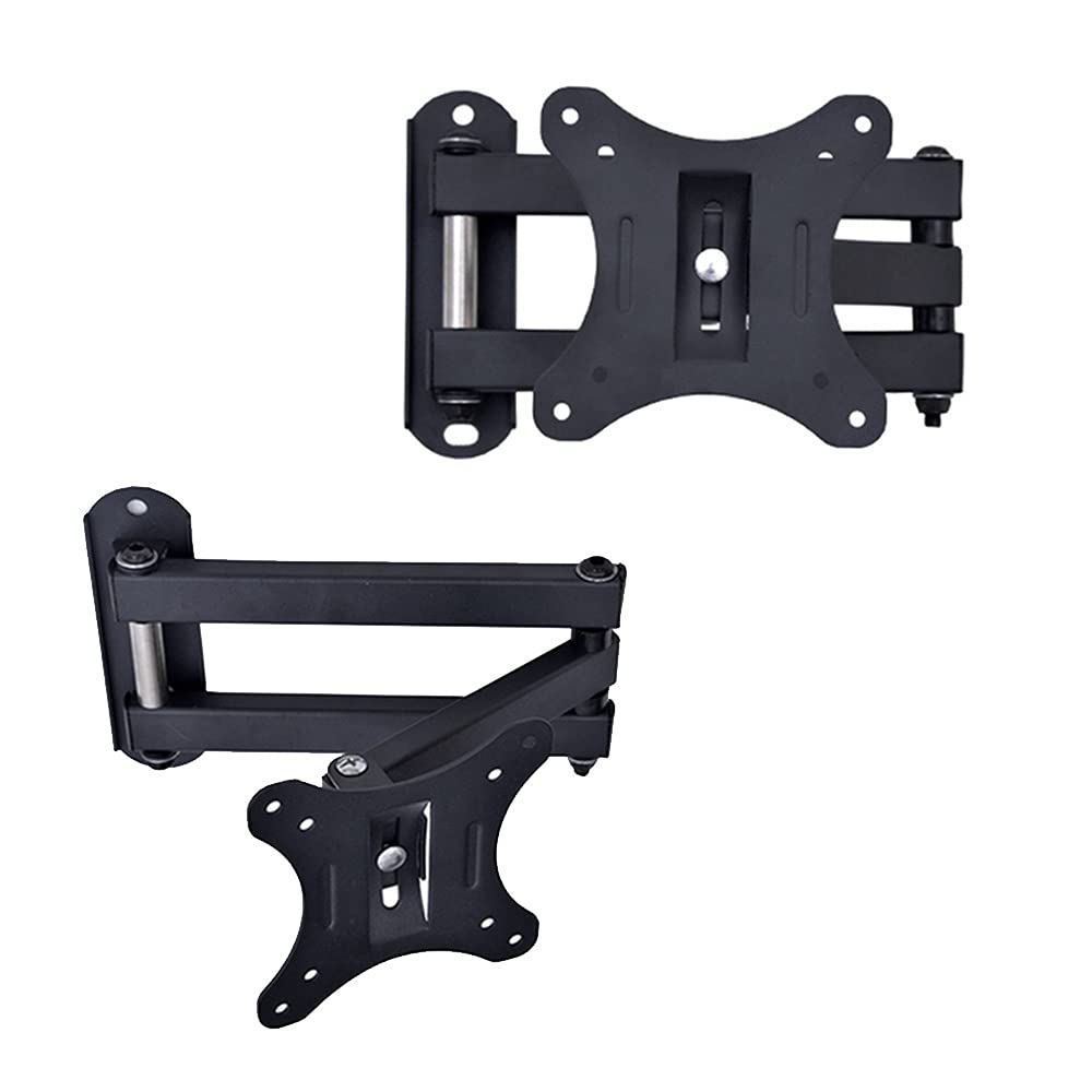 TAHA TV Wall Bracket Mount Mounting Tilt swivel for Most 14-30 Inch LED LCD OLED Plasma TVs MAX VESA 100x100mm