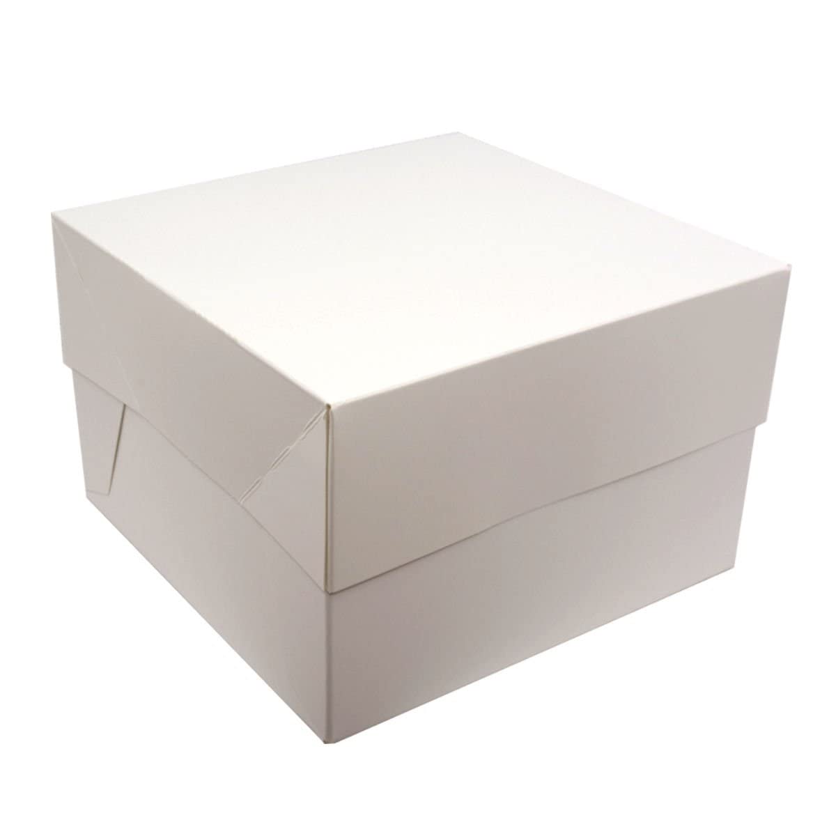 White SQUARE Cake BOXES - PACKS OF 5 - perfect for transporting your creations! (12 Inch) 12 Inch