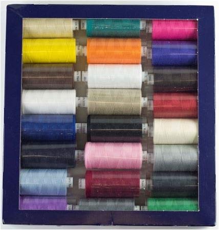 Coats Moon Asst Dark 120s Sewing Machine Polyester Thread Cotton1000 Yards