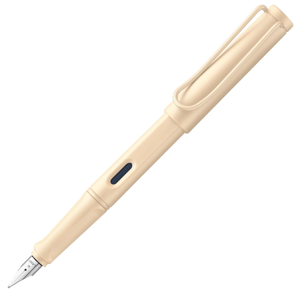 Lamy Safari Cosy Fountain Pen 020 Special Edition, Modern Fountain Pen in The Colour Cream with Ergonomic Grip and Timeless Design, Nib Strength F, Special Model, Nib F, Pack 1