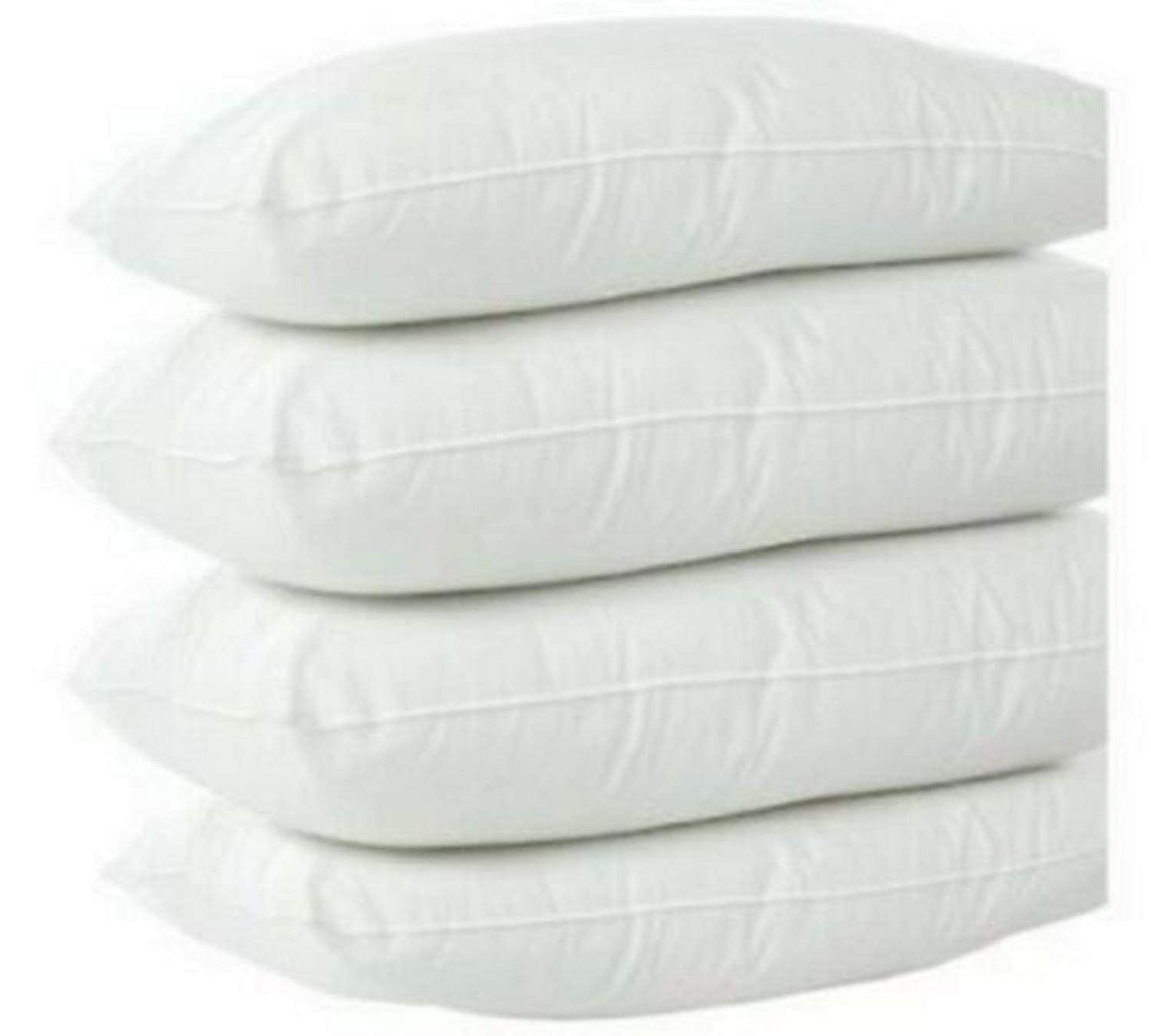 GB TEXTILE 4 Pack Deluxe Super Bounce Back Pillows - 2 Bedding Set - 2 Pairs plain pillows