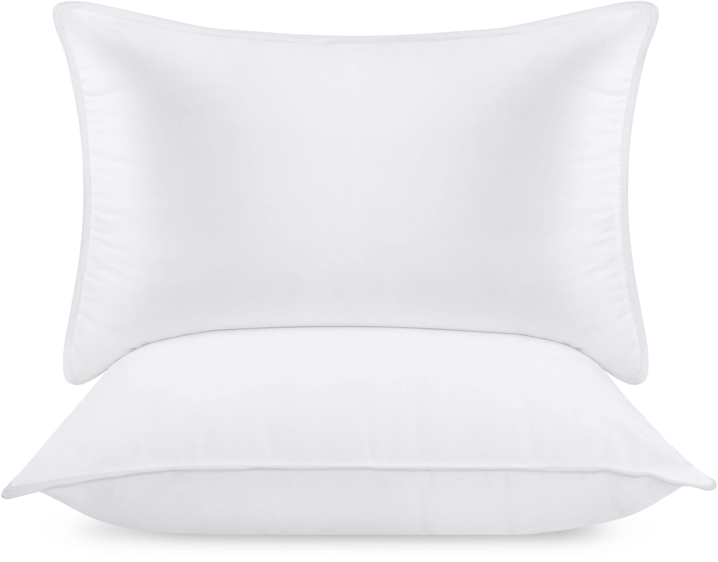 Utopia Bedding Pillows 2 Pack, (UK Standard, White) Hotel Quality Pillows, Luxury Bed Pillow for Back, Stomach or Side Sleepers UK Standard