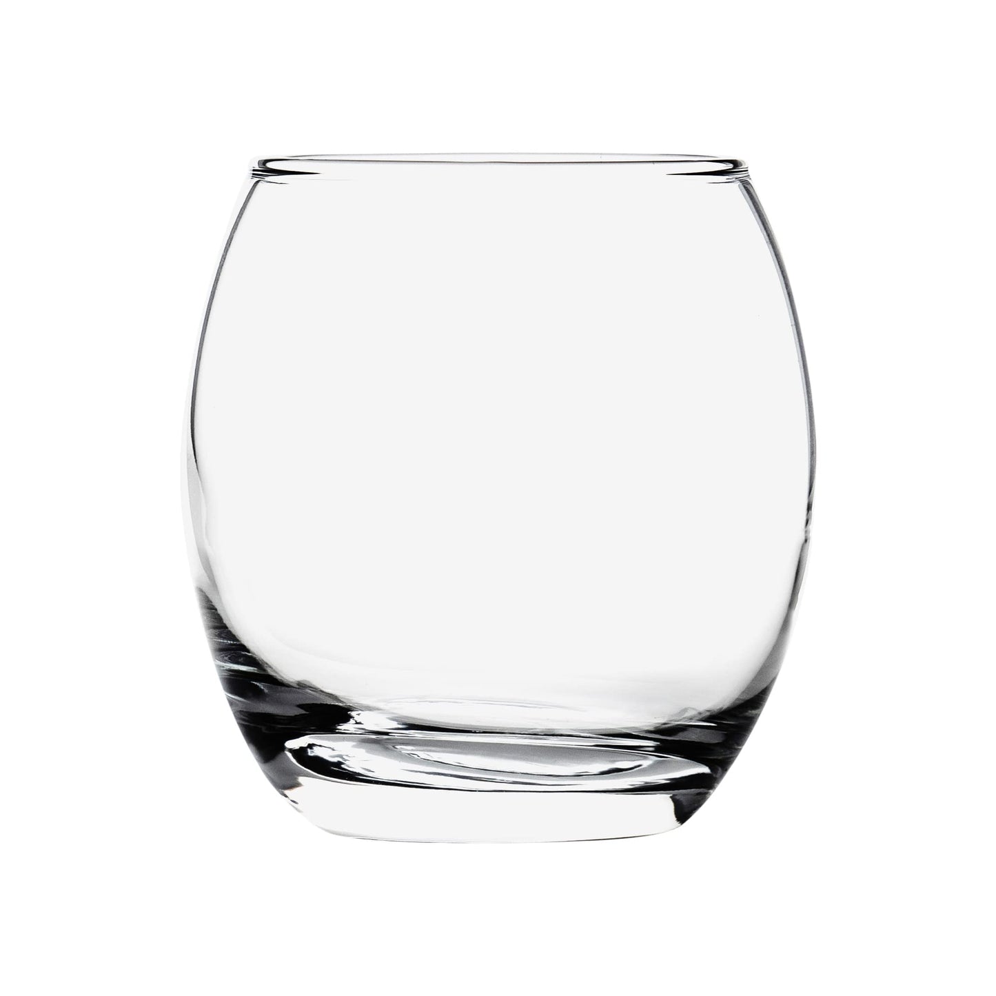 Argon Tableware Tumbler Whisky Glasses - Pack of 6-405ml - 'Tondo' Range - Modern Hiball Cocktail Juice Water Drinking Tumblers Set - Dishwasher Safe