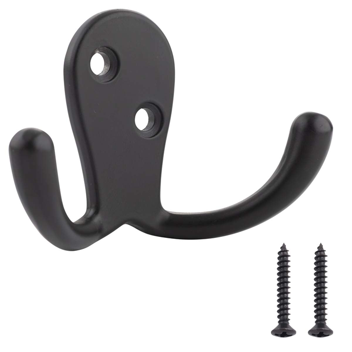 Amazon Basics AB4900-FB-5 Robe Hook, Matt Black