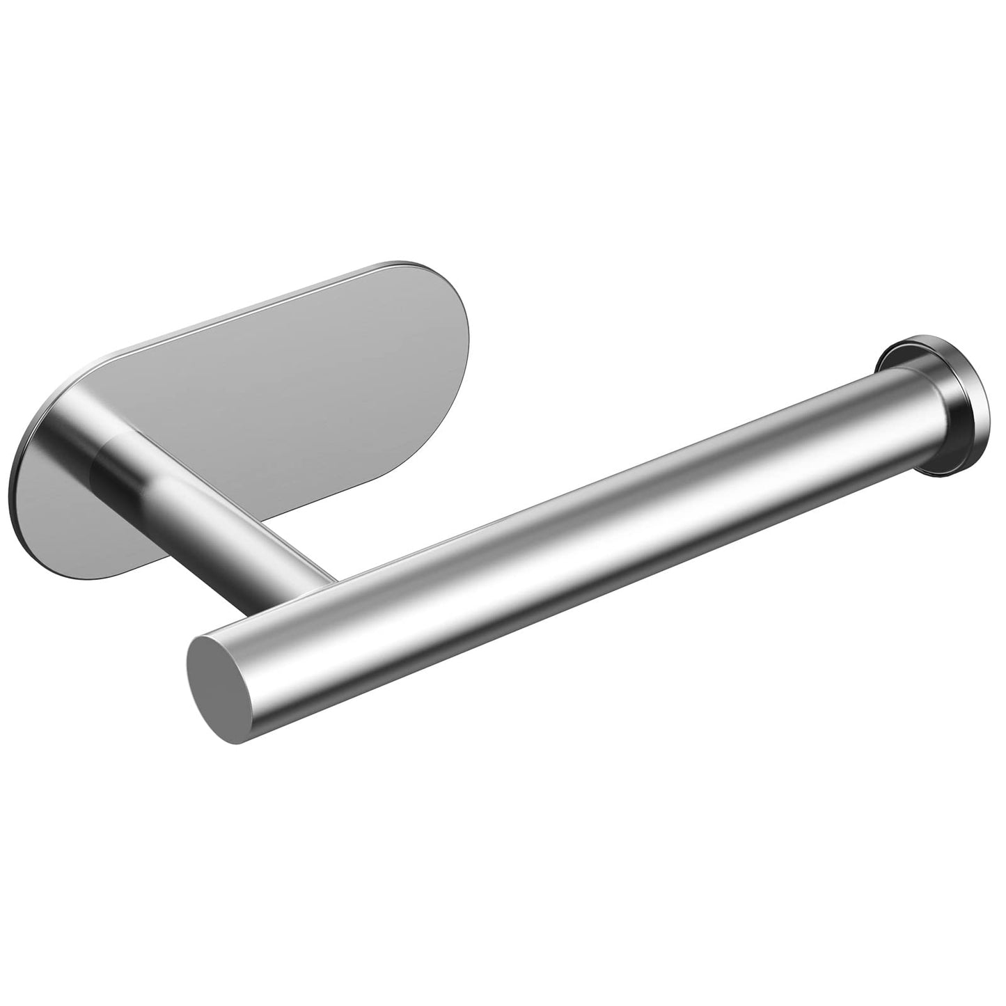 Umi Toilet Roll Holder Self Adhesive, SUS 304 Stainless Steel Wall Mounted Toilet Paper Holder for Bathroom, Washroom, Toilet, Kitchen, Waterproof Rust Resistant - No Drilling Silver