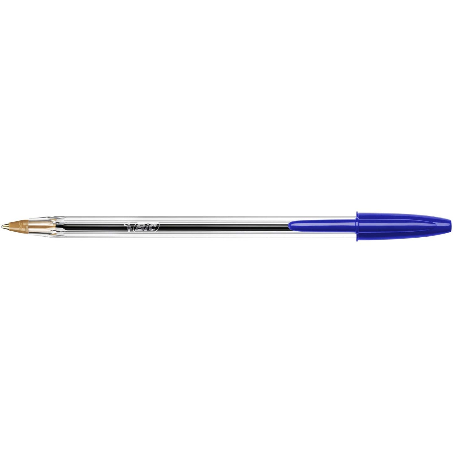 BIC Cristal Original Comfortable Ballpoint Pens - Value Pack of 100 - Blue Colour- Medium Point (1.0 mm) 100 Count (Pack of 1)