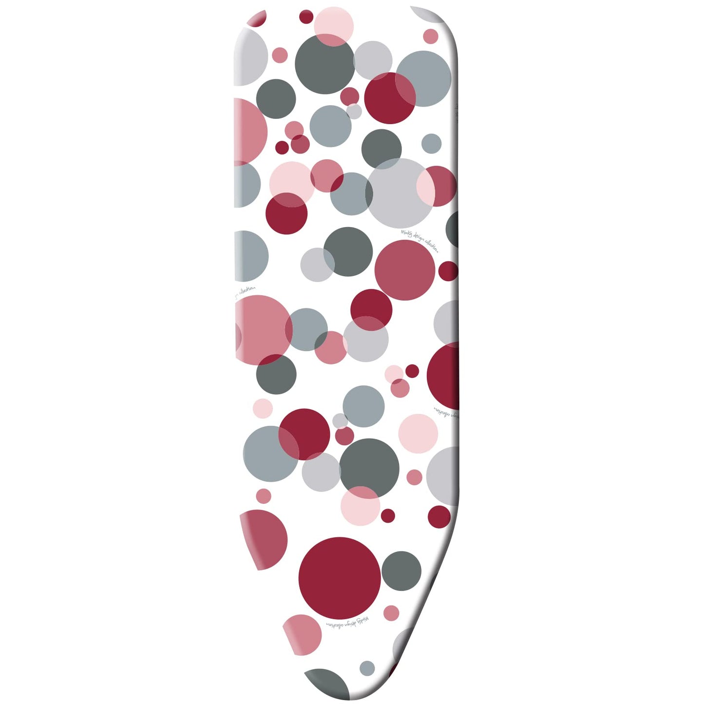 Minky Smart Fit Ironing Board Cover, Large Ironing Board Covers 125 x 45 cm, Elasticated Ironing Board Cover, Thick Felt Backing, Washing Machine Safe, Made in the UK Pink Bubbles