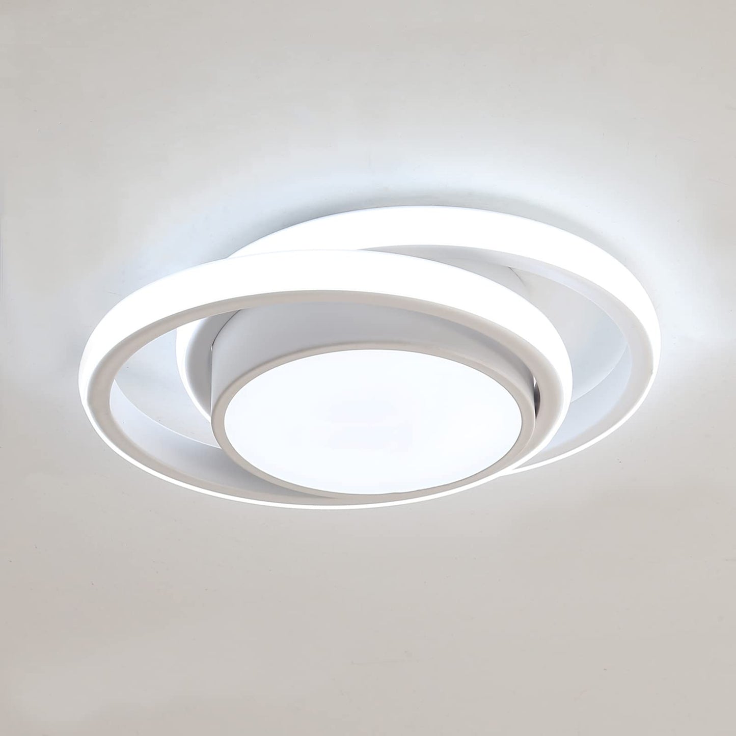 Comely LED Ceiling Lights, 32W 2350LM Lighting Fixture, Dia 28cm Round Modern Design Ceiling Lighting for Hallway Balcony Bedroom Corridor, Cold White 6500K Cold White Light 6500k