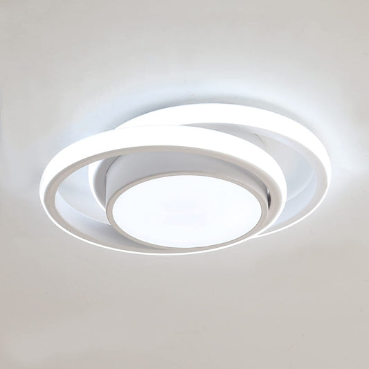 Comely LED Ceiling Lights, 32W 2350LM Lighting Fixture, Dia 28cm Round Modern Design Ceiling Lighting for Hallway Balcony Bedroom Corridor, Cold White 6500K Cold White Light 6500k