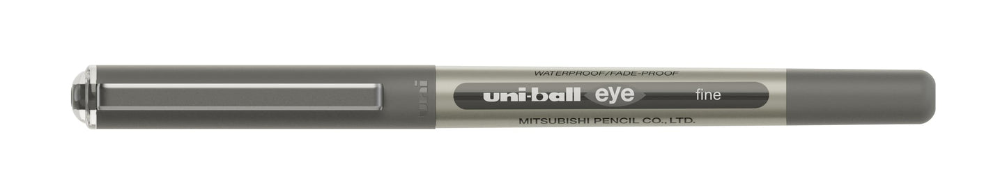 uni-ball Eye UB-157 Black Rollerball Pens. Premium Fine 0.7mm Ballpoint Tip for Super Smooth Handwriting, Drawing, Art, Crafts and Colouring. Fade and Water Resistant Liquid Uni Super Ink. Pack of 5 5 Fine 0.7mm Black