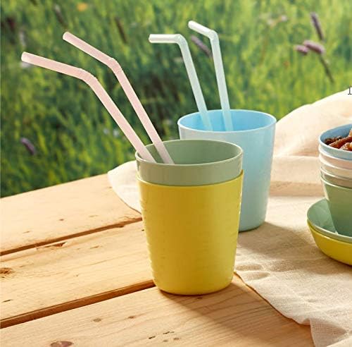 IKEA Kalas 004.613.79 Childs Plastic Mug Pastel Multicoloured 6 x 17 Centimetre 6 Count (Pack of 1) Single