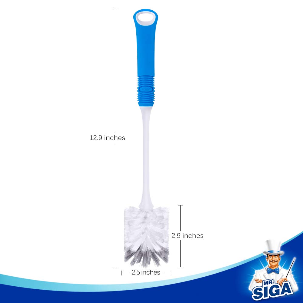 MR.SIGA Long Handle Bottle Brush Pack of 1