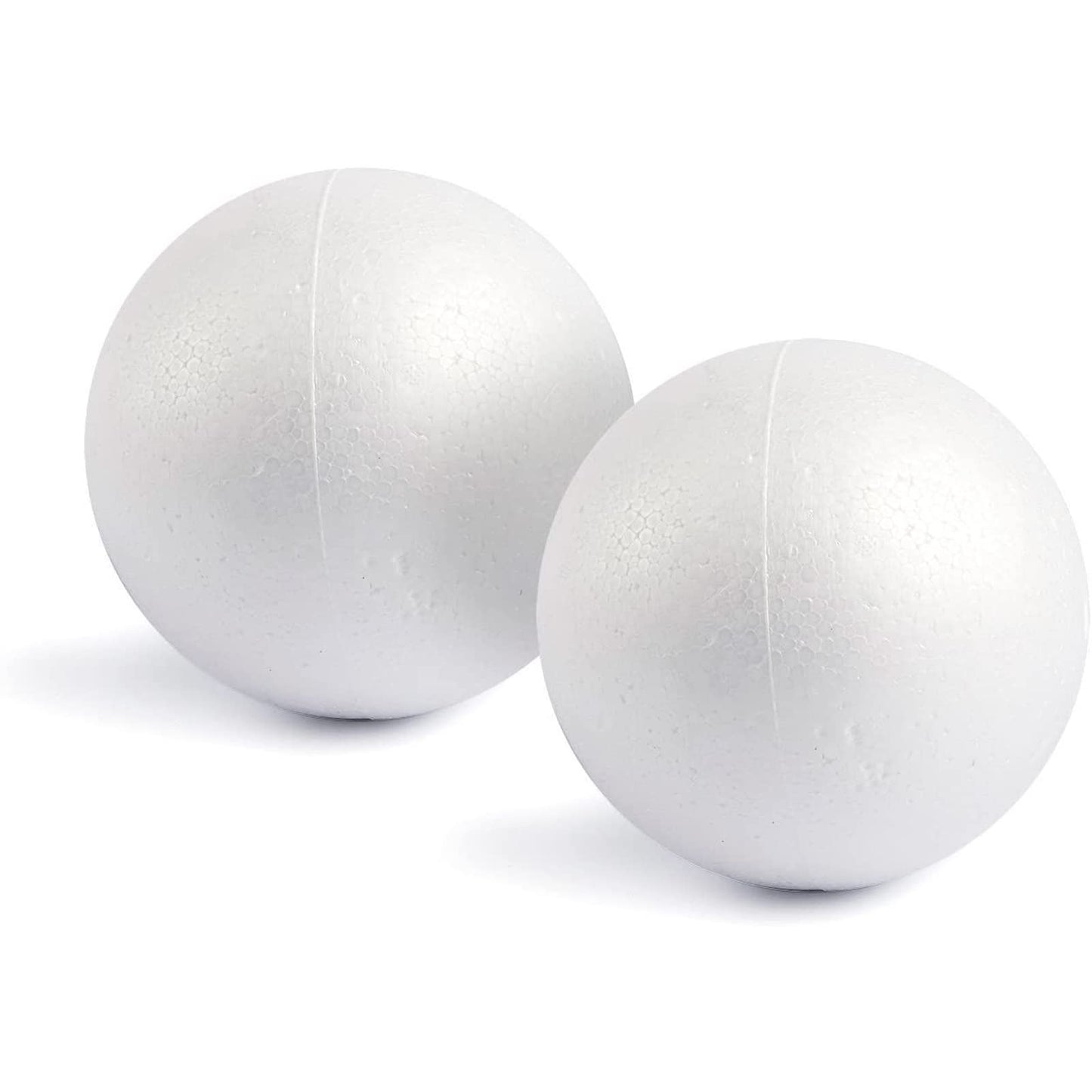 Juvale 2-Pack Foam Balls for Crafts, 15 cm White Polystyrene Balls for Art, Craft, School Projects, Decorations