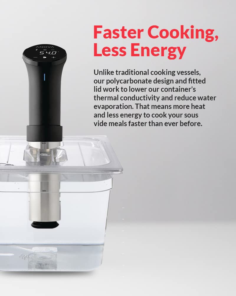 SousVideTools | Sous Vide Container | Water Tank | Inkbird ISV-1000 Cooker Compatible | 11.6L Inkbird ISV-1000 Sous Vide Cooker