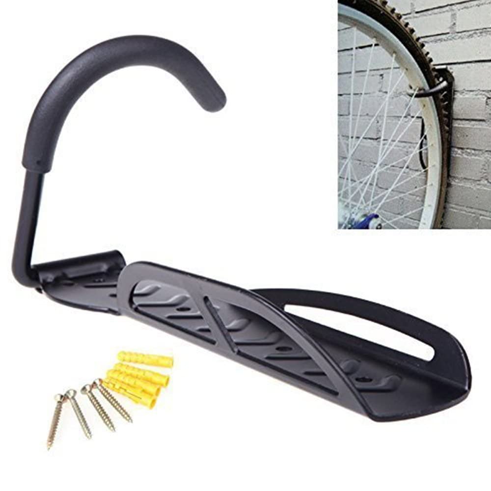 Bike Holders Home Garage Storage Rack Wall Mounted Hanger Hook 2 PCS Black