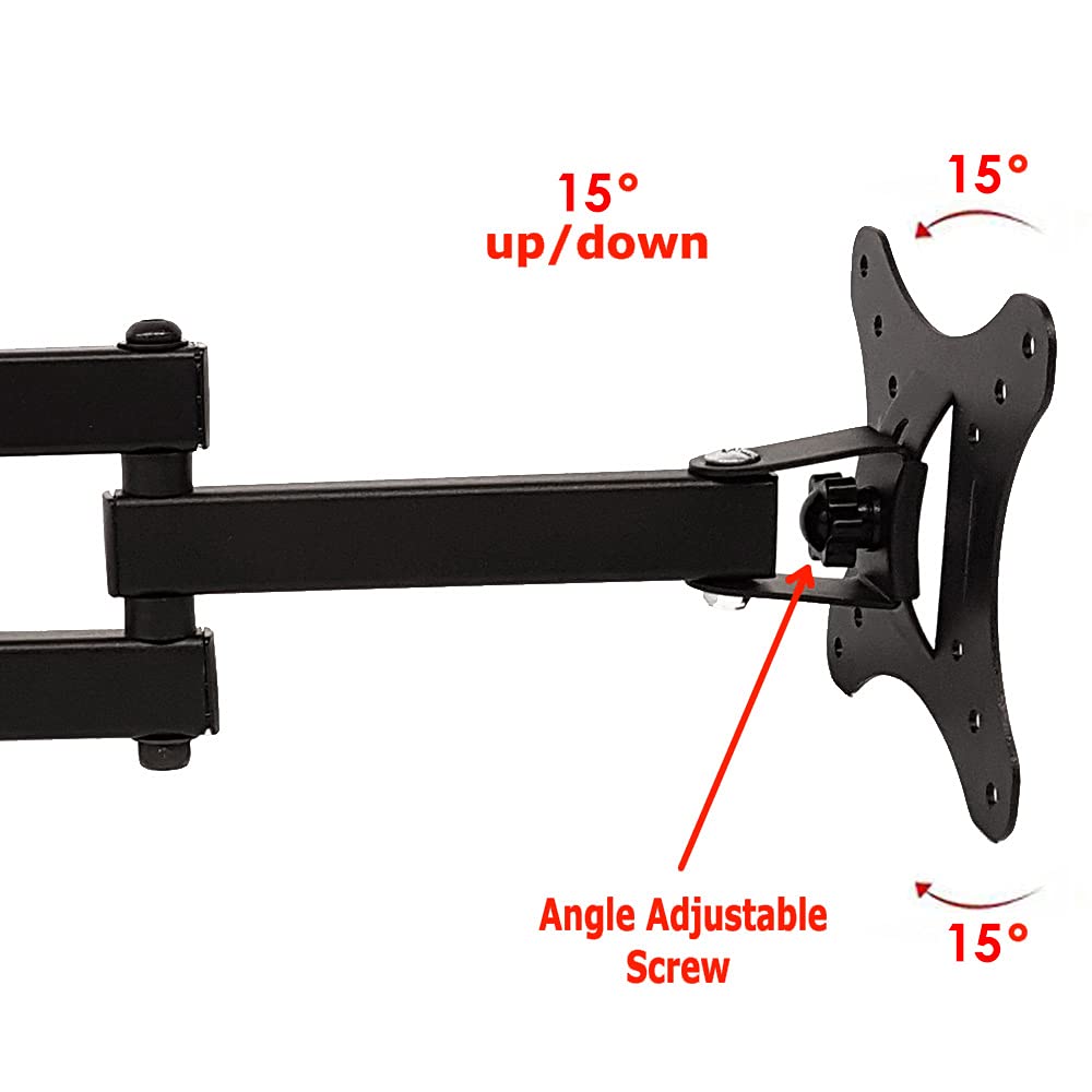 TAHA TV Wall Bracket Mount Mounting Tilt swivel for Most 14-30 Inch LED LCD OLED Plasma TVs MAX VESA 100x100mm