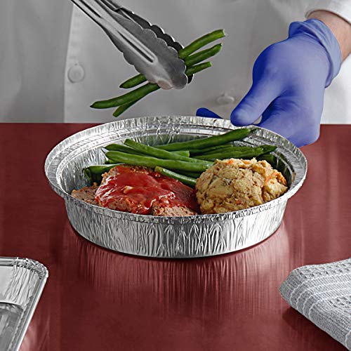 20 Aluminium Foil Trays with Paper Lids – Round Foil Flan Dishes – Durable and Food Grade Tin Foil Pie Cases – Oven and Freezer Safe – Foil Baking Trays Containers - 9 inch-23cm 9inch -23cm 20pcs