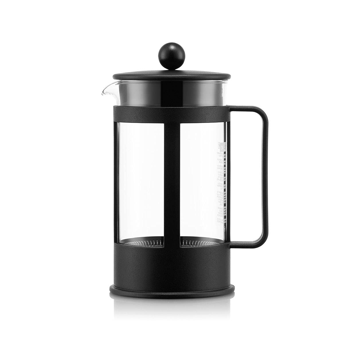 BODUM 1784-01 Kenya 4 Cup French Press Coffee Maker, Black, 0.5 l, 17 oz