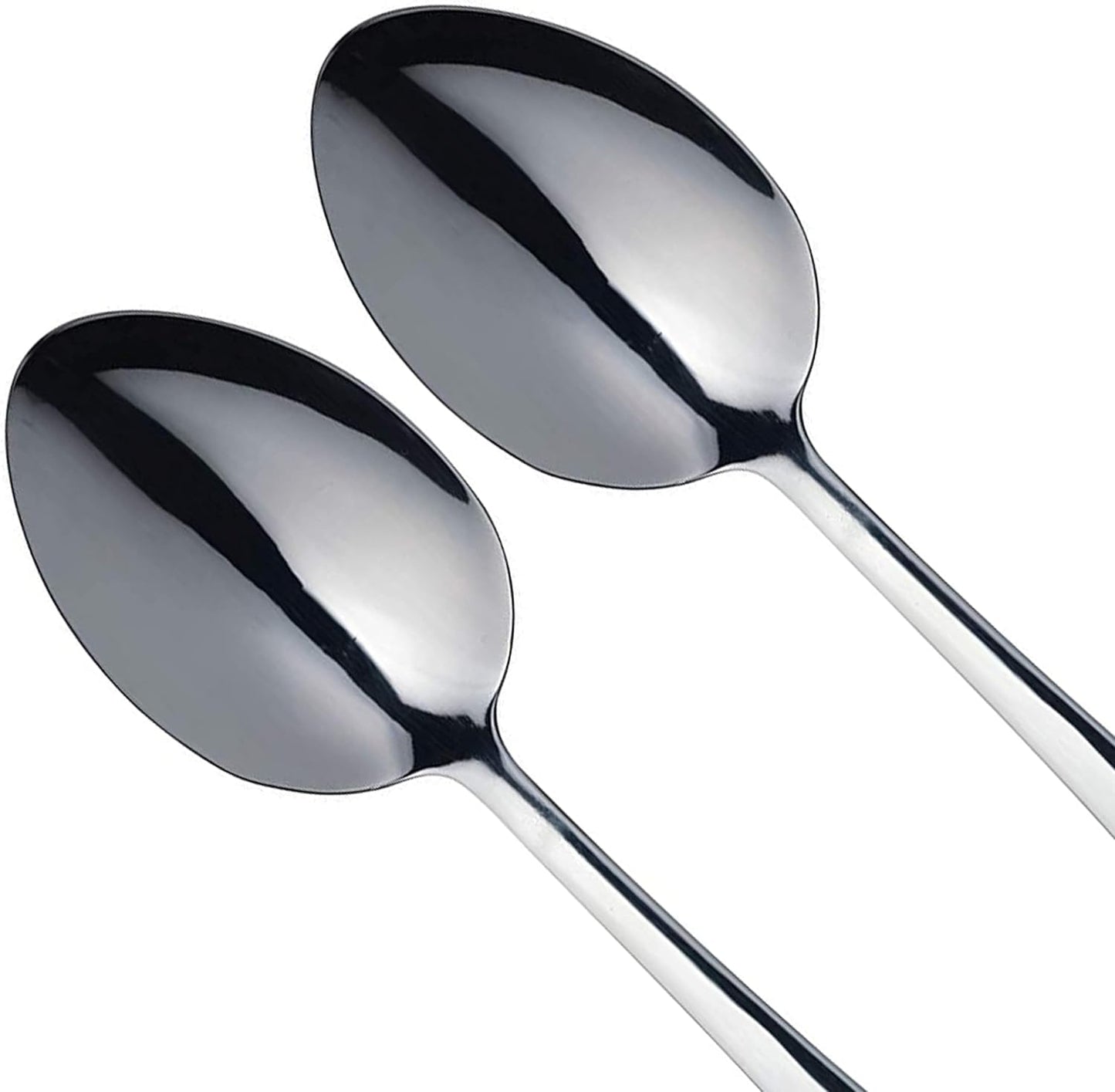 MasterClass Duo of Stainless Steel Serving Spoons, 2-Piece Spoon Set for Buffets, Dinner Parties and Family Meals - Silver 23.5 cm