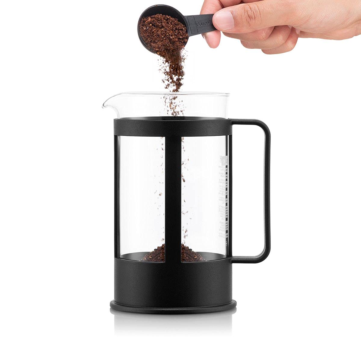 BODUM 1784-01 Kenya 4 Cup French Press Coffee Maker, Black, 0.5 l, 17 oz