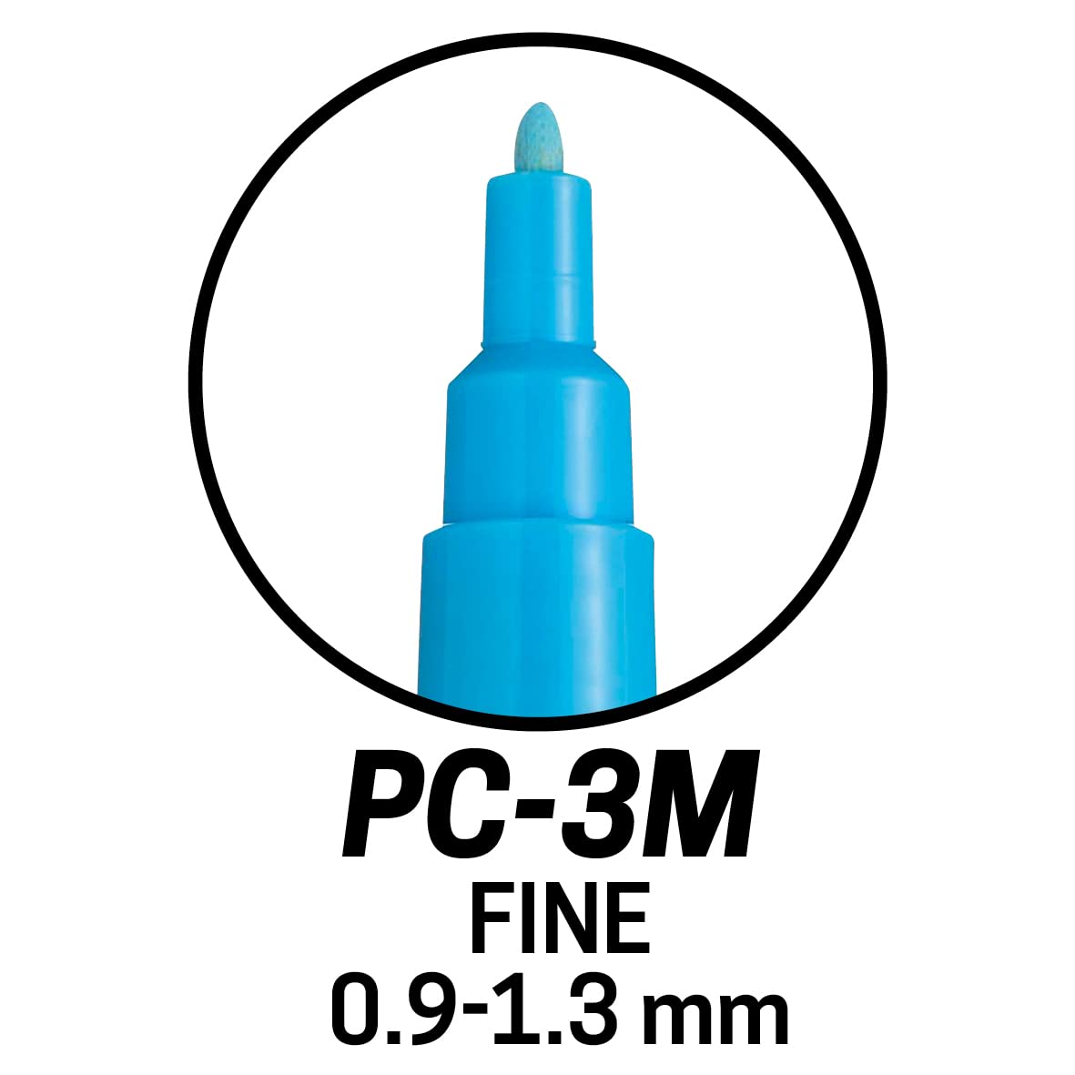 POSCA PC-3M Water Based Permanent Marker Paint Pens. Fine Tip for Art & Crafts. Multi Surface Use On Wood Metal Paper Canvas Cardboard Glass Fabric Ceramic Rock Stone Pebble Porcelain. Set of 8 8 Fine Tip Starter