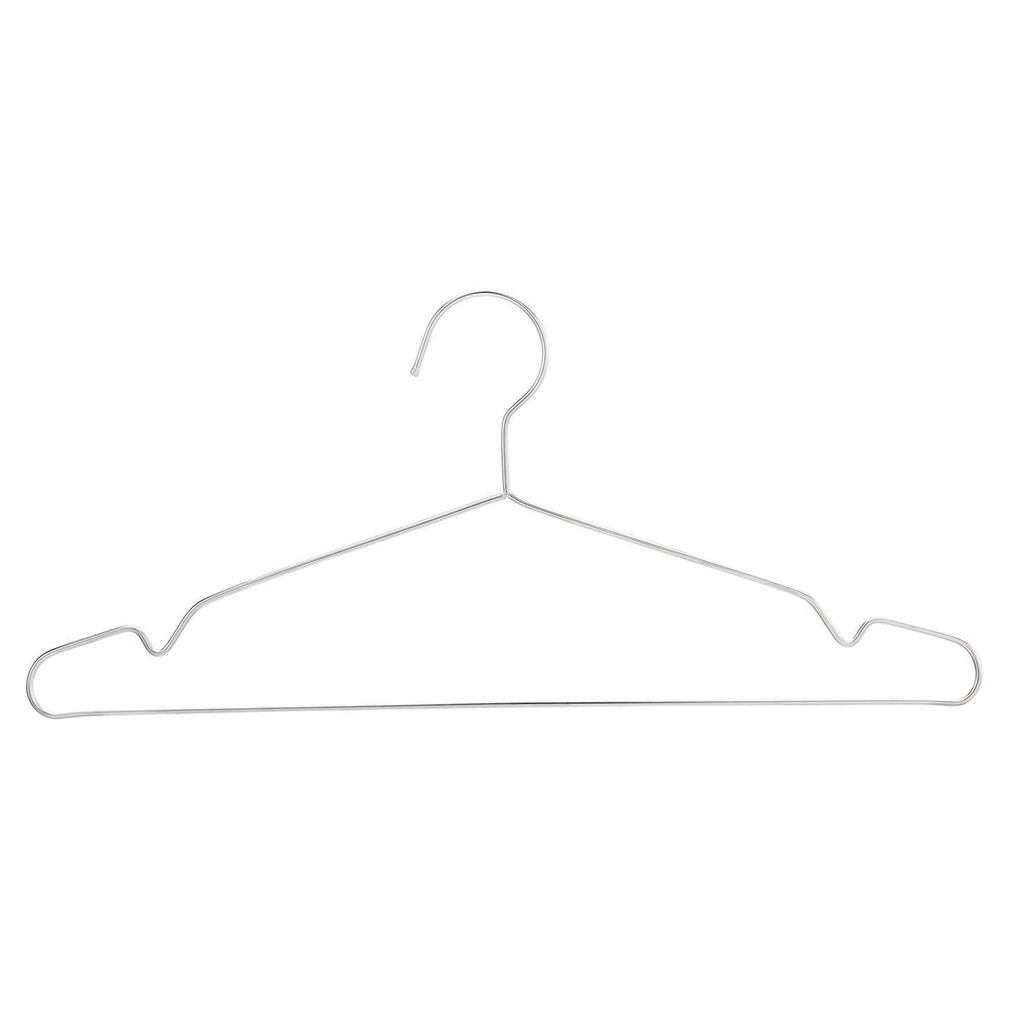 Amazon Basics Stainless Steel Clothes Hangers - Pack of 50, Chrome 50-Pack