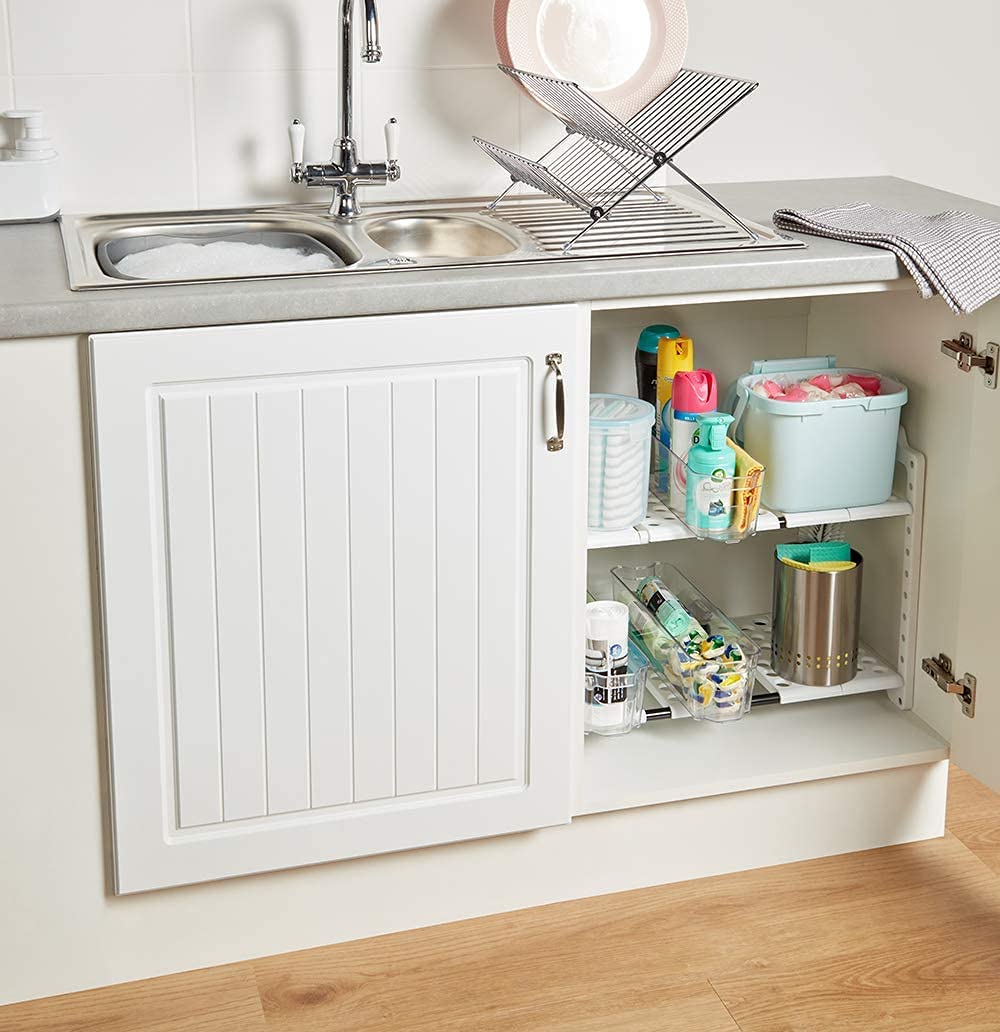 Addis Under Sink Storage for Organisation, White Single