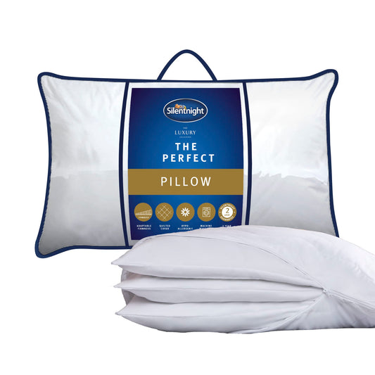 Silentnight Perfect Pillow – Adjustable Height to Suit Back, Front and Side Sleepers with Soft, Medium and Firm Support – Machine Washable and Hypoallergenic Hotel Quality Luxury Bed Pillow Single