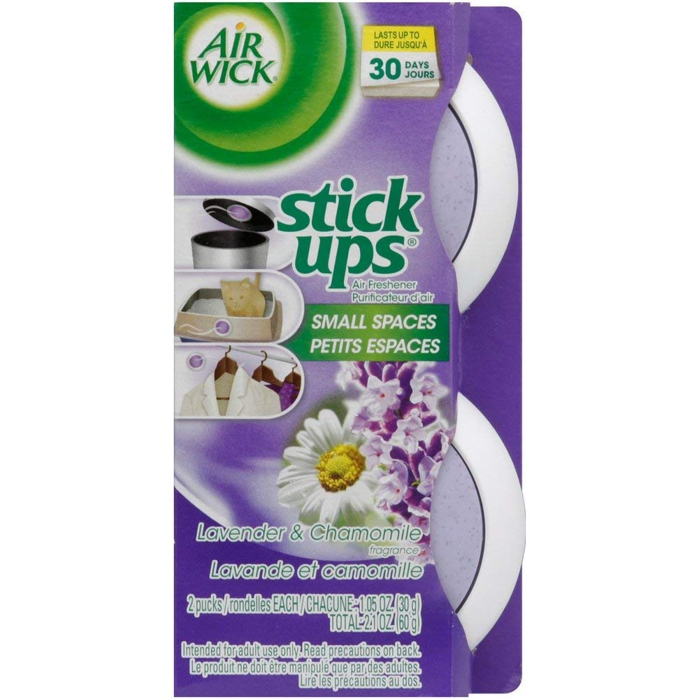 Air Wick Stick Ups Air Freshener, Lavender & Chamomile, 2ct Chamomile,Lavender 29.8 g (Pack of 2)