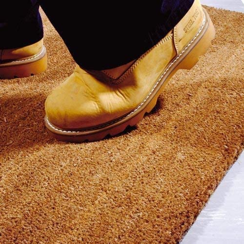 FloorPro Living Coir Matting for Entrances - Tough Bristles - Doorway Coconut Entrance Mat Strips - Cut to Size - Doormats (1m x 1m (100cm x 100cm)) 1m x 1m (100cm x 100cm)