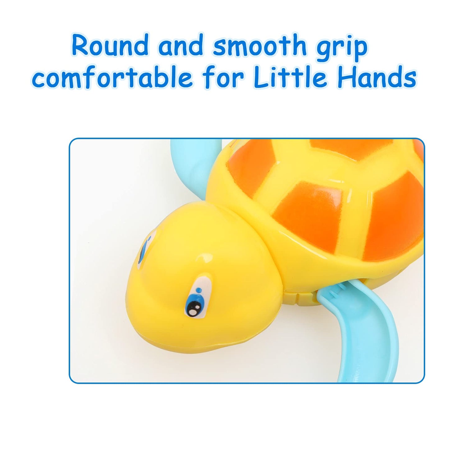 BelleStyle Bath Toys for Kids, Baby Wind Up Bath Toys, Swimming Water Floating Turtle Penguin Clockwork Bathtub Pool Toy Game for Kids Boys Girls Toddlers Baby Bath Time A