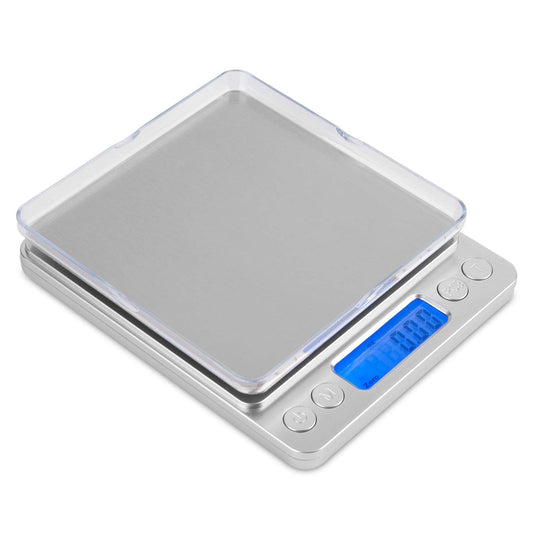 Mini Kitchen Scales,Mafiti Mini Food Scales 3000g x 0.1g/0.01oz with LCD Display Stainless Steel Platform for Coffee Food Cooking Baking Weight Postal Parel (Battery no Include) Sliver