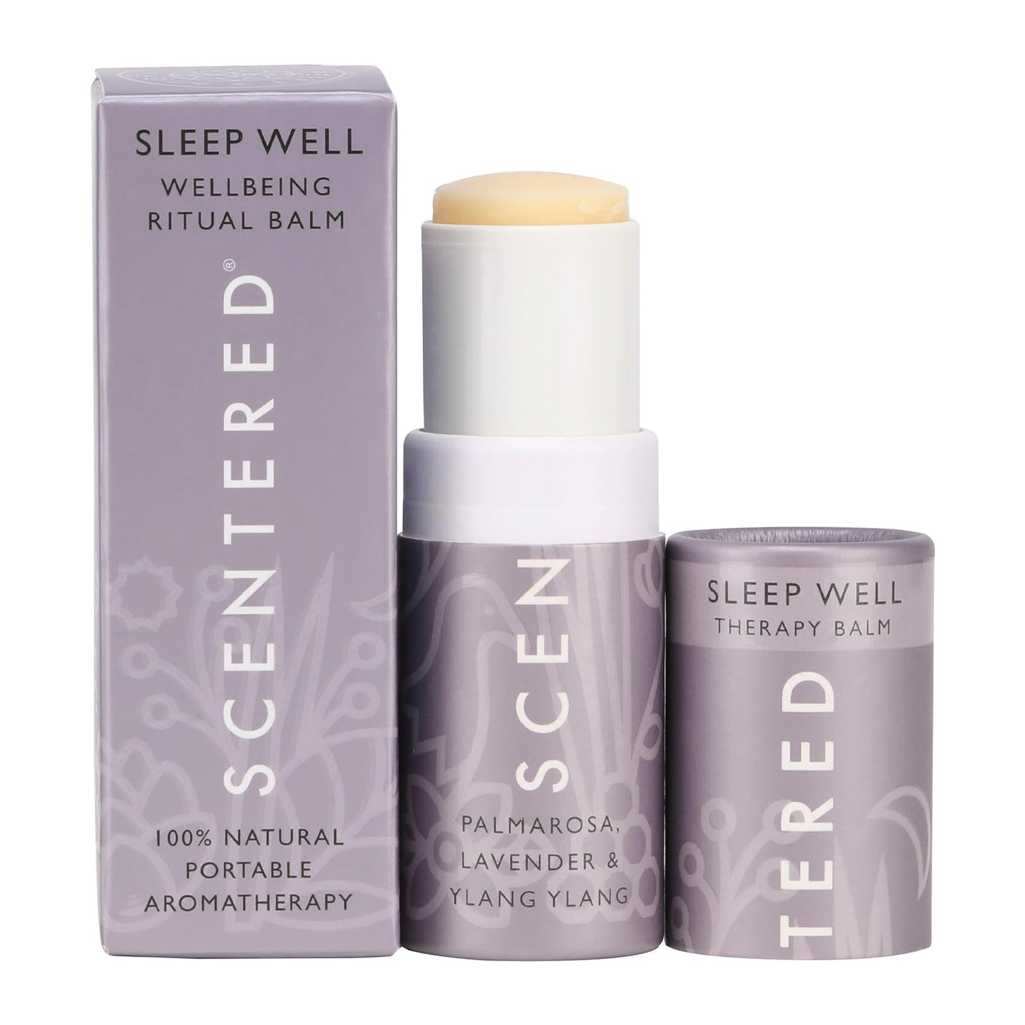 Scentered Sleep Well Aromatherapy Essential Oils Balm Stick - Sleep Aid for Restful Sleep - Lavender, Chamomile, Ylang Ylang Essential Oil - Relaxation Gifts for Women