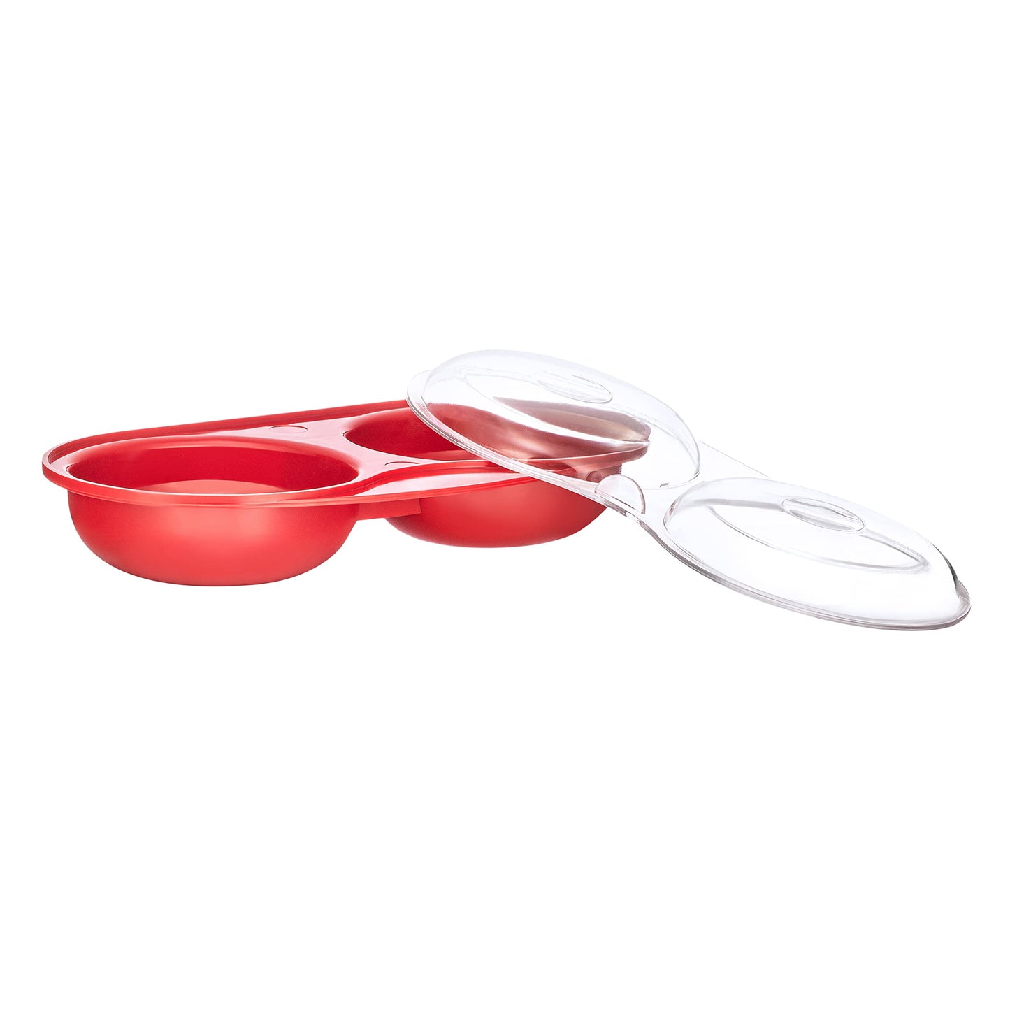 Easy Cook NS606R Microwave Egg Poacher, red, 2 cup