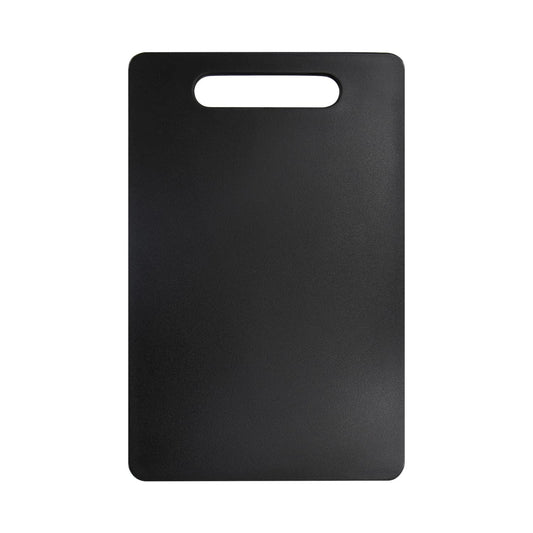 Fotouzy Plastic Utility Cutting Board with Handles, Food Safe PP Material, BPA Free, Dishwasher Safe, Thick Chopping Board, Large Size, Easy Grip Handle, for Kitchen (Black) Black