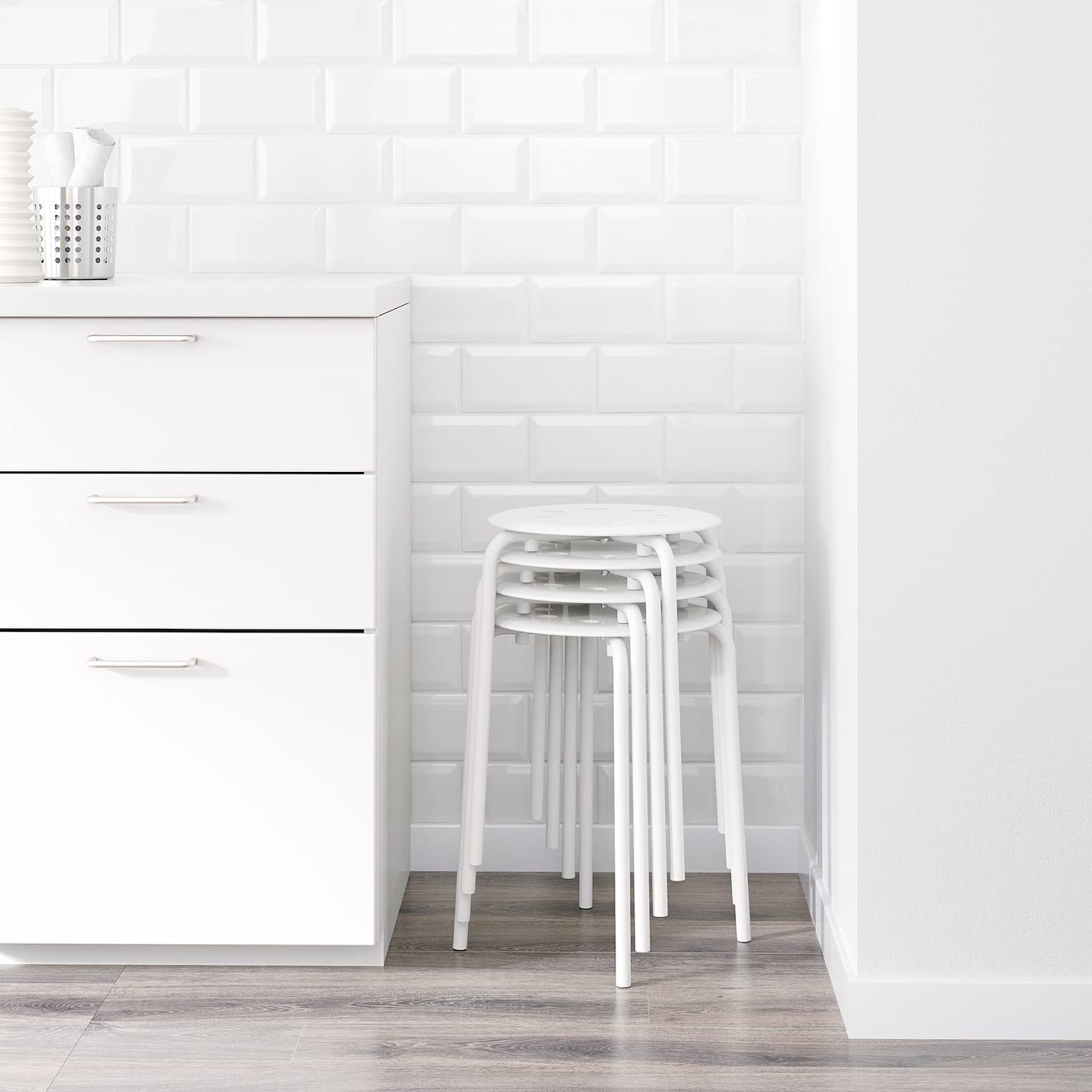 Ikea MARIUS - Stool, white 1