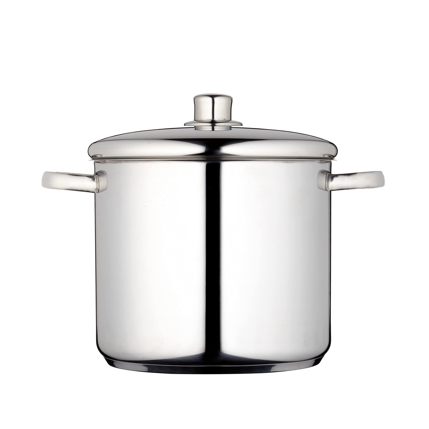 MasterClass Stock Pot With Lid 8.5L/24cm, Induction-Safe, Stainless Steel, Silver 8.5 Litre Single