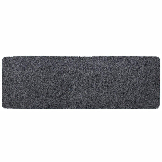 JVL 01-885CH Tanami Two tone Fleck Barrier Runner Door Mat, Charcoal, 50 x 150 cm Solid